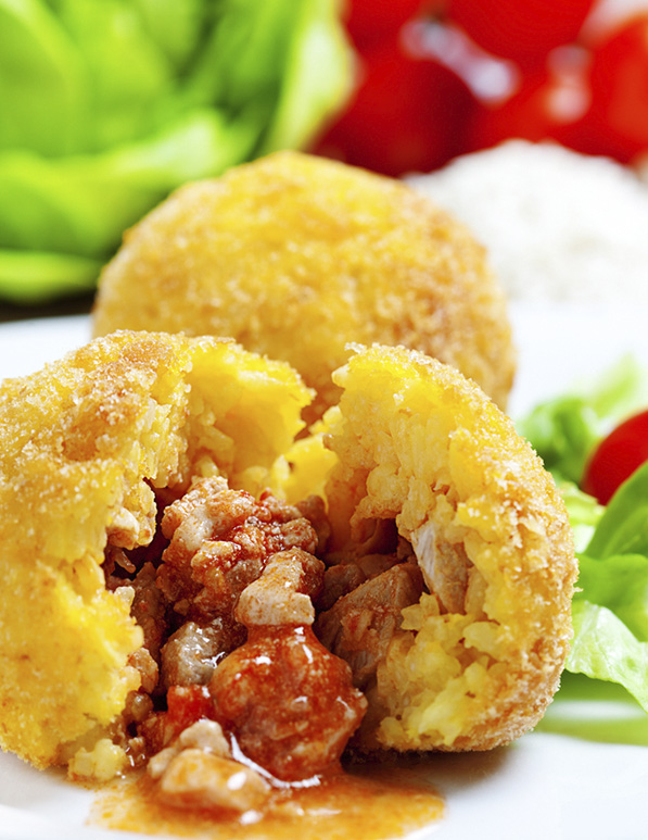 Rice and chorizo croquettes